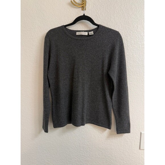 Pursuits Ltd Size Size Medium 100% Cashmere Gray Sweater Women - Picture 1 of 3